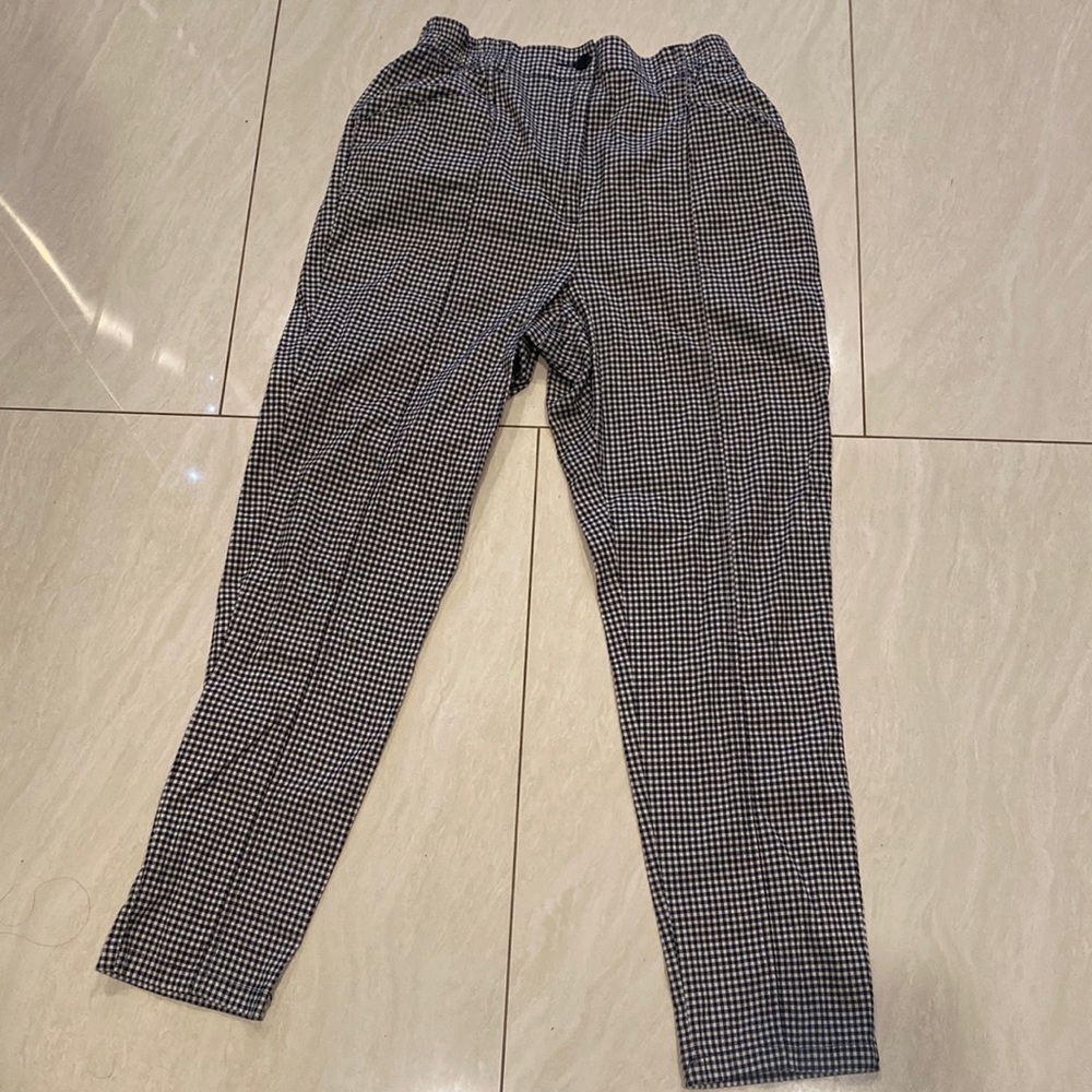 Urban outfitters black and white checkered pants size Large